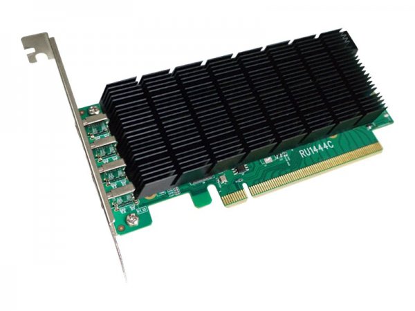 HighPoint RocketU 1444C - USB-Adapter - PCIe 3.0 x16 Low-Profile - Controllore