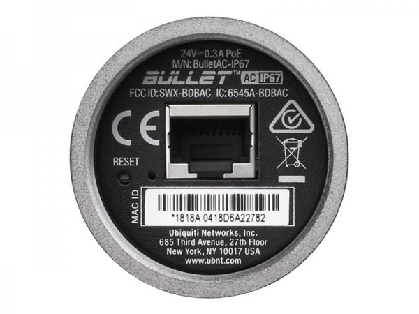 Ubiquiti BULLETAC-IP67 - 2.4 GHz - 5 GHz