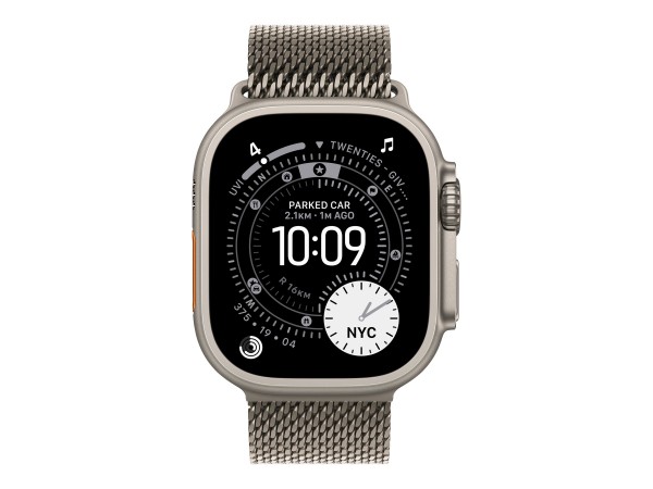 Apple Milanaise Armband Titan Natur– M