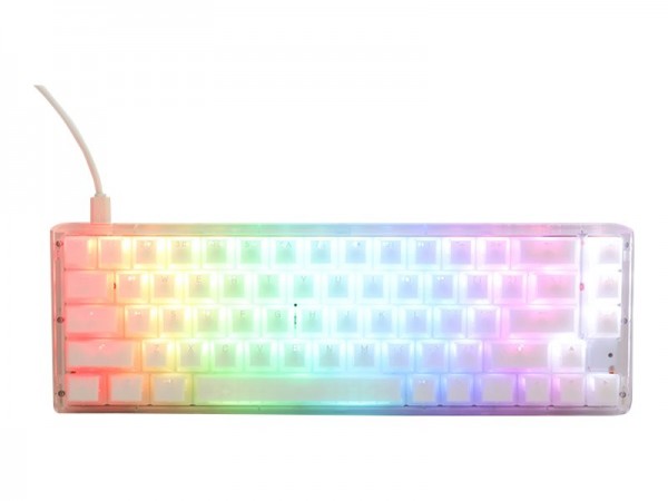 Ducky One 3 Aura White SF Gaming Tastatur RGB LED - MX-Red - Tastiera - QWERTZ
