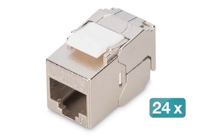 DIGITUS Keystone Cat6A geschirmt 24 Stk. werkzeugfr