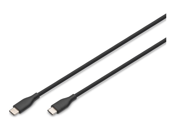 DIGITUS USB 2.0 Silikon-Anschlusskabel USB-C> schwarz - Cavo - Digitale/dati