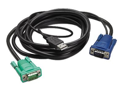 APC AP5822 - 3,66 m - Nero - USB-A - HD-15 - 165 mm - 50 mm