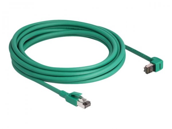 Delock Cavo di rete RJ45 PROFINET SF/UTP angolato a 90° da 5 m verde - 5 m - Cat6 - SF/UTP (S-FTP) -