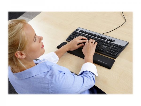 Bakker Trapezium Ergo Wrist Rest Standard - Nero - Plastica - Gomma - Tessile - Cina - 490 mm - 80 m