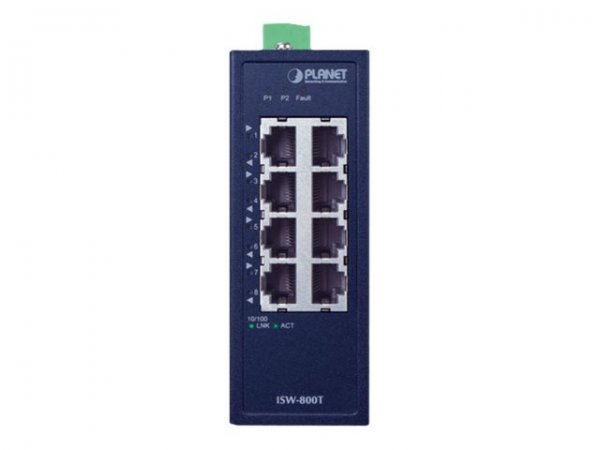 Planet ISW-800T - Non gestito - L2 - Fast Ethernet (10/100) - Full duplex - Montabile a parete