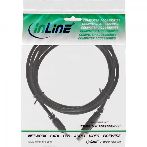 InLine Cavo USB 2.0 Mini - Am/ Bm(5pol.) - Sony - Casio - Palm - Canon - HP - 1m