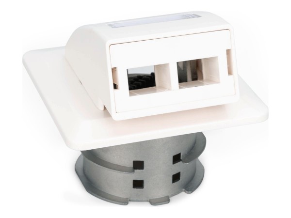 DIGITUS FTTH Glasfaser Unterputz-Wandanschlussdose für SC/LC-Adapter Unterputz - Adattatore - Fibra