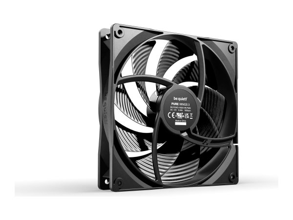 Be Quiet! Pure Wings 3 140mm PWM high-speed - Ventilatore - 14 cm - 1800 Giri/min - 122,6 m³/h - Ner