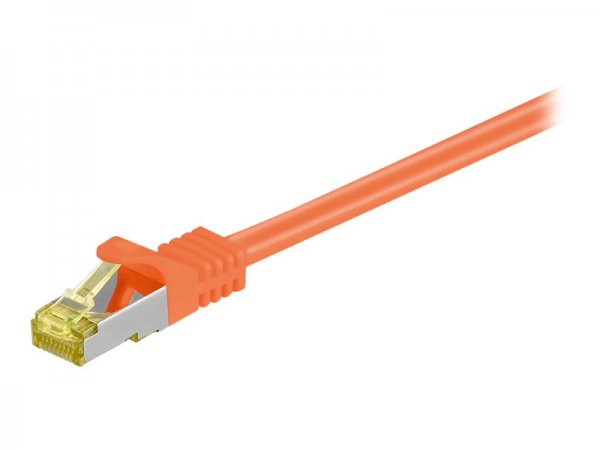 Goobay Patchkabel RJ-45 SFTP mit Cat 7 Rohkabel orange - Cavo - Rete