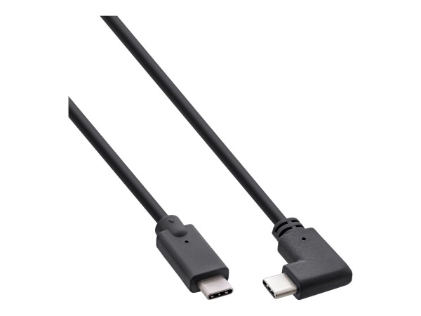 InLine Cavo USB-C angolato - USB 3.2 Gen.2x2 - 20Gb/s - 100W - nero - 2m