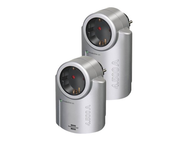 Brennenstuhl BN-SPP01 - 1 presa(e) AC - Tipo F - 230 V - 16 A - 3680 W - Nero - Argento