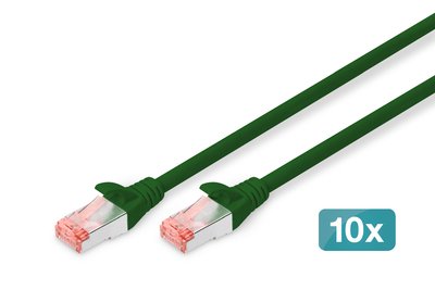 DIGITUS Cavo patch CAT 6 S/FTP - 2 m - Cat6 - S/FTP (S-STP) - RJ-45 - RJ-45 - Verde