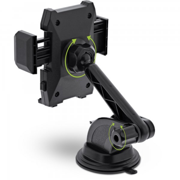 InLine KFZ Supporto per smartphone ventosa o griglia - ONE CLICK EASY II - univ.