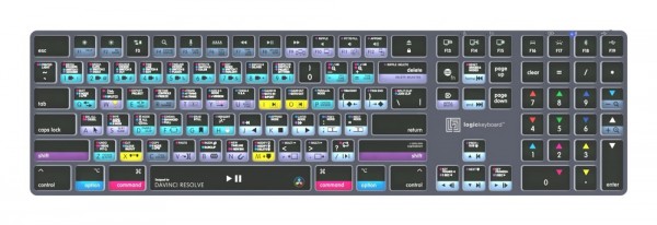 Logickeyboard Davinci Resolve 18 Titan FR Mac LKB-RESB-TM-FR - Tastiera - QWERTY