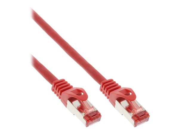 InLine Cavo patch - S/FTP (PiMf) - Cat.6 - 250 MHz - PVC - CCA - rosso - 10 m