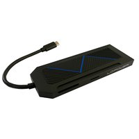 LC-Power LC-HUB-C-MULTI-6-RGB - USB 3.2 Gen 2 (3.1 Gen 2) Type-C - 3.5mm - HDMI - RJ-45 - USB tipo-C