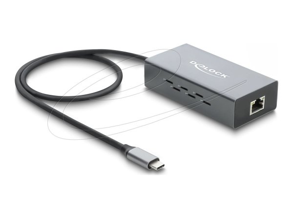 Delock USB Type-C Netzwerk Adapter LAN 1 x RJ45 PoE - Nic - 1000 Mbps