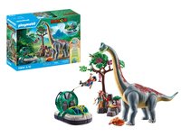PLAYMOBIL Dinos Brachiosaurus-Begegnung mit Luftkissenboot - Aktion/Abenteuer - e