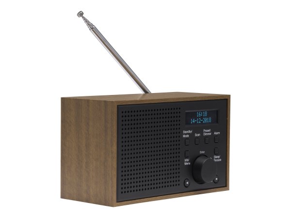 Inter Sales Denver DAB-46DARK GREY - Internet - Analogico e digitale - DAB+ - FM - 2 W - LCD - Nero