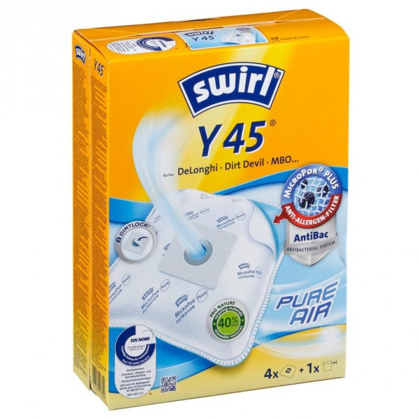 MELITTA 4 swirl MicroPor Plus Y 45 Staubsaugerbeutel