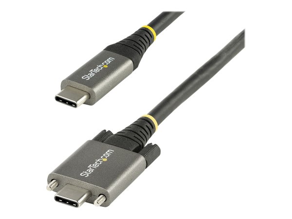 StarTech.com Cavo USB-C con viti di bloccaggio laterali da 50cm - Cavo da USB-C a USB- C certificato