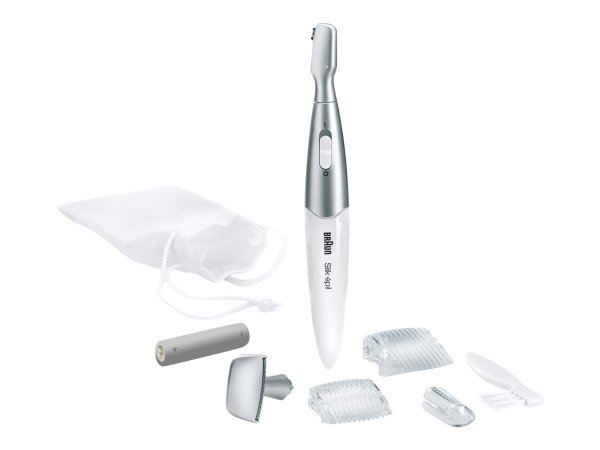 Braun Silk-épil Bikini Styler FG 1100 - 2 testina/e - Bianco - Wireless - Mini Stilo AAA - Alcalino
