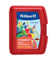 Pelikan Kinderknete Creaplast 10 Farben im roten Etui