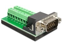 Delock 65424 - VGA - 16p - Nero - Verde - Argento