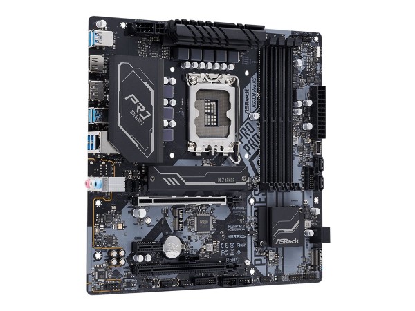 ASRock H670M Pro Rs Intel H670 Lga 1700 micro Atx - Scheda madre - Intel Sockel 1700 (Core i)