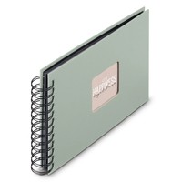 Hama Spiral-Album Fine Art 50 schwarze Seiten Salbei - Bürokleinmaterial