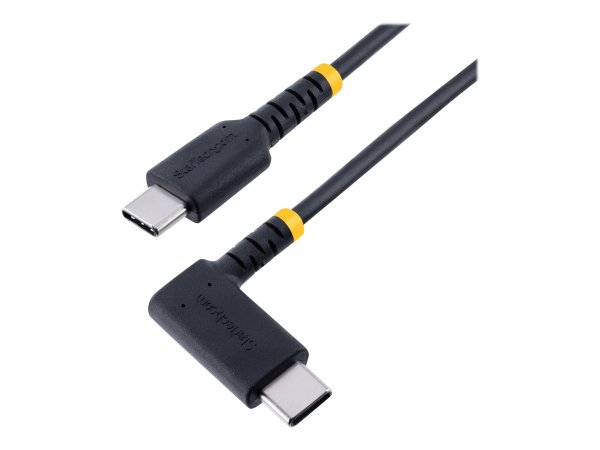 StarTech.com Cavo di Ricarica USB-C a 90° da 15cm - Cavetto di Ricarica Veloce USB Tipo-C per uso in