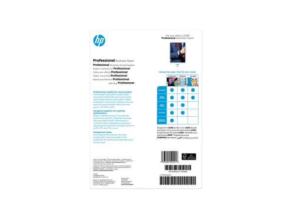 HP Carta patinata professionale originale - certificata FSC: confezione da 150 fogli - A4/210 x 297