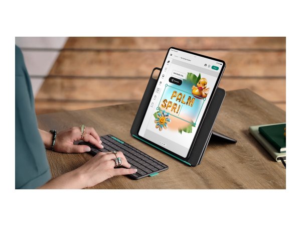 Logitech Flip Folio-Graphite -CH - Tastiera - AZERTY