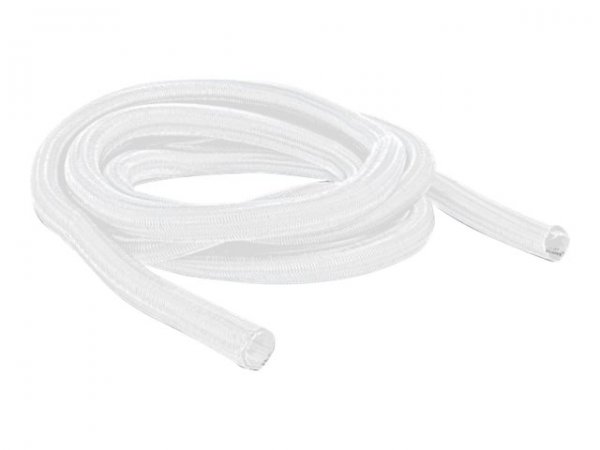 Delock Manicotto intrecciato con chiusura automatica 2 m x 9 mm bianco - Bianco - Poliestere - -40 -