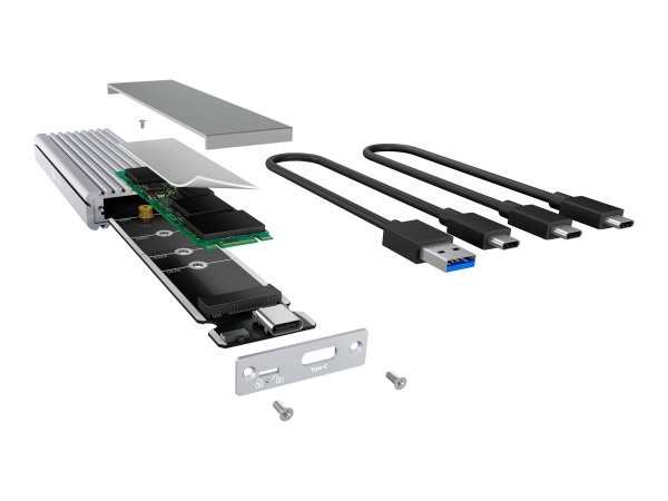 ICY BOX IB-1817Ma-C31 - Box esterno SSD - M.2 - PCI Express 3.0 - 10 Gbit/s - Collegamento del dispo
