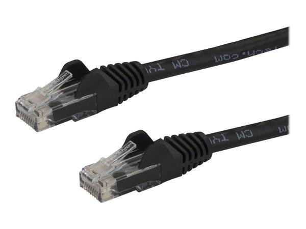 StarTech.com Cavo patch antigroviglio UTP RJ45 Gigabit Cat6 nero 0,5 m - Cavo patch 0,5 m - 0,5 m -