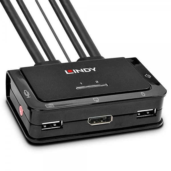 Lindy 42344 - 4096 x 2160 Pixel - 4K Ultra HD - Montaggio rack - Nero