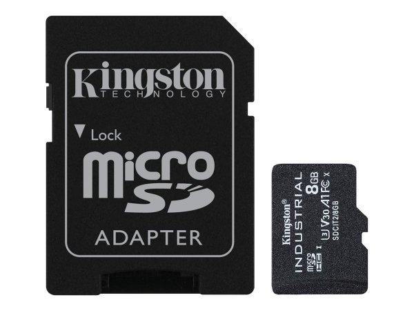 Kingston Industrial - 8 GB - MicroSDHC - Classe 10 - UHS-I - Class 3 (U3) - V30