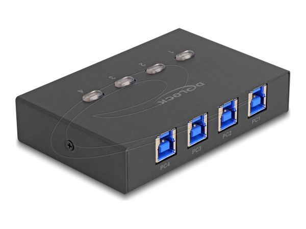 Delock USB 5 Gbps Switch für 4 PC an 1 Gerät - Cavo - Digitale/dati