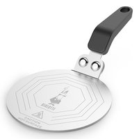 Bialetti PIATTELLO INDUZIONE PER MOKA - Metallo - Nero - Acciaio inox - Solida - Bachelite - Induzio