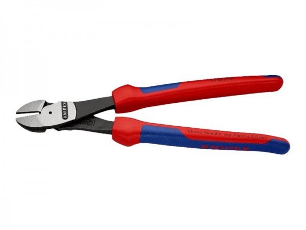 KNIPEX 74 02 250 - Pinze diagonali - Acciaio al cromo vanadio - Plastica - Blu - Rosso - 250 mm - 43