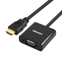 Unitek International UNITEK Y-6333 - HDMI - 3,5 mm - VGA - Nero
