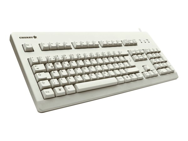 Cherry G80-3000 - Full-size (100%) - Cablato - USB - QWERTY - Grigio