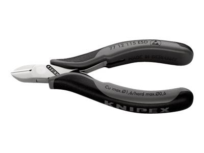 KNIPEX 77 12 115 ESD - Diagonal pliers - Acciaio - Plastica - Nero - Grigio - 115 mm - 80 g