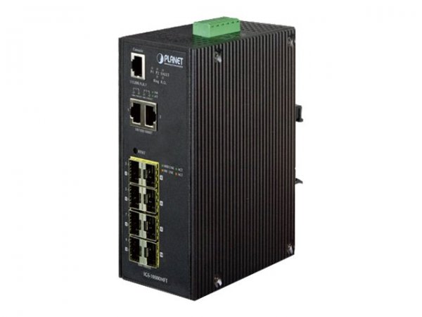 Planet IGS-10080MFT - Gestito - Gigabit Ethernet (10/100/1000) - Full duplex - Montabile a parete