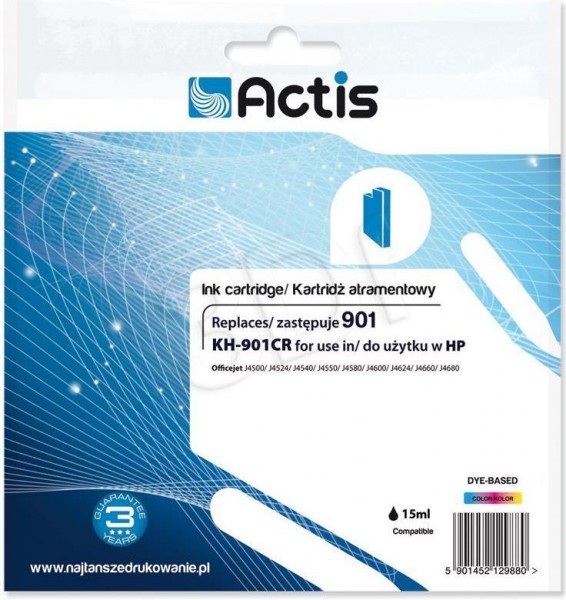 Actis KH-901CR ink replacement HP 901 CC656AE Standard - Compatibile - Cartuccia di inchiostro