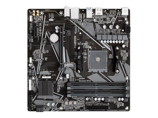 Gigabyte B550M K Scheda madre - CPU AMD Ryzen 5000 - fino a 4733 MHz DDR4 - 1xPCIe 4.0 + 1xPCIe 3.0