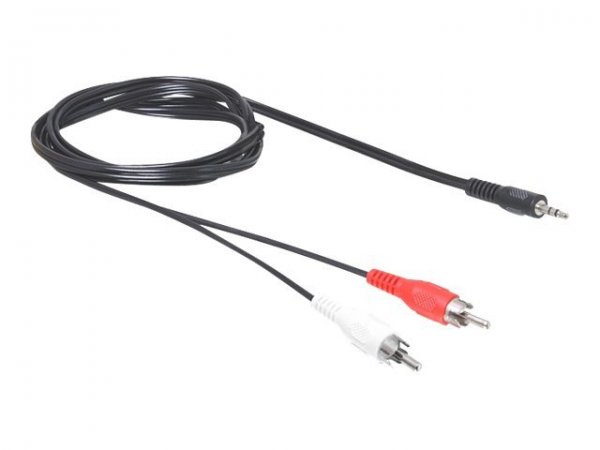 Delock Kabel Audio Klinkenstecker> 2 x Cinch Stecker - Cavo - Audio/multimedia