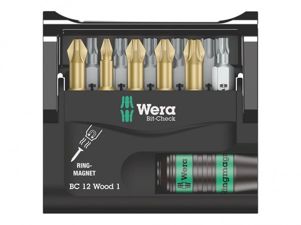 Wera 05057423001 - 12 pezzo(i) - Phillips - Viti a croce - Torcia - 1 x 1/4"x57 1 x PZ 1x25 2 x PZ 2